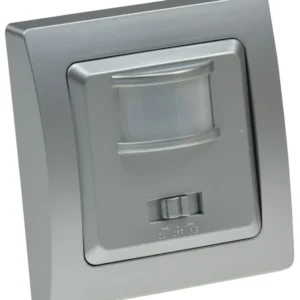 DELPHI Bewegungsmelder 160°, silber LED geeignet, 250V~, Unterputz, 2-Draht