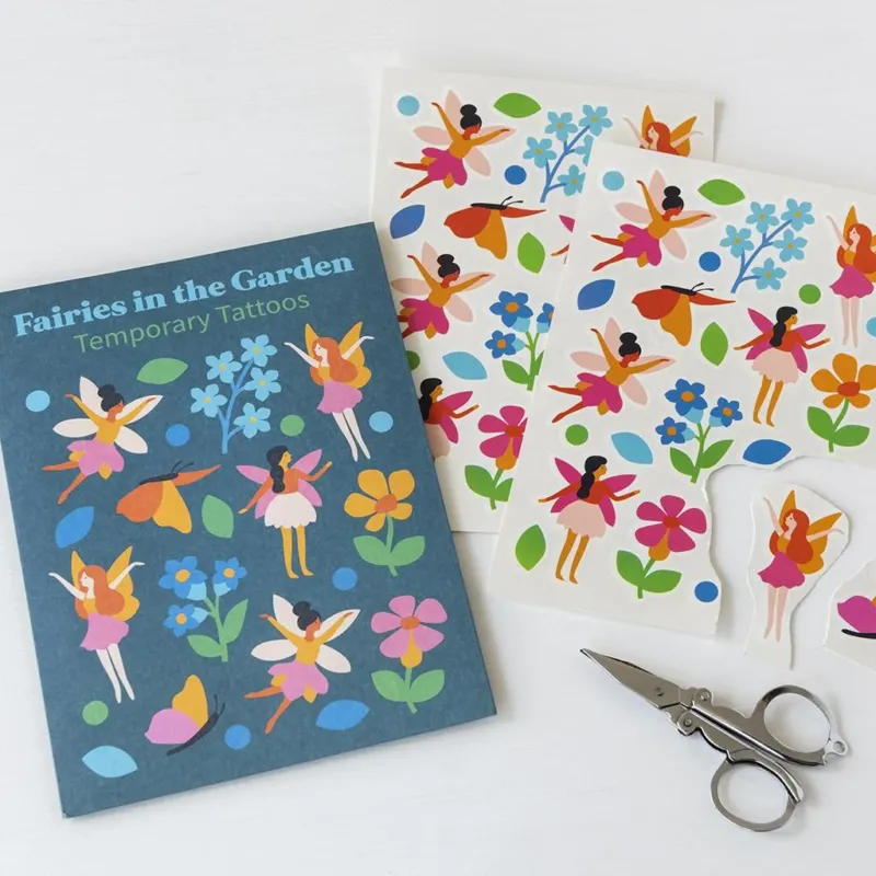 Temporäre-Tattoos "Fairies In The Garden" Dim Gray Rex London