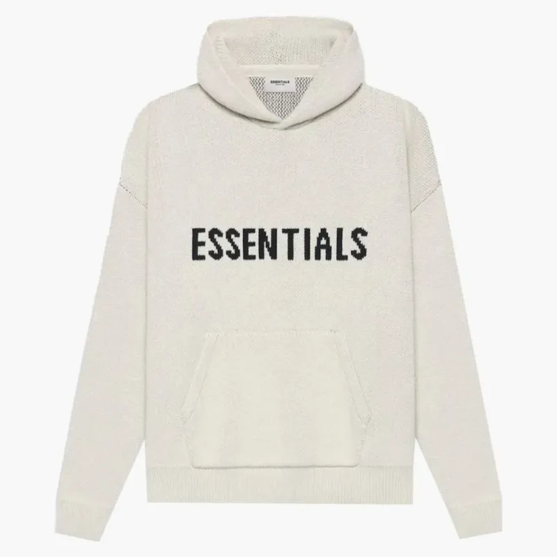 Fear Of God Essentials Knit Pullover Hoodie (ss21) Buttercream