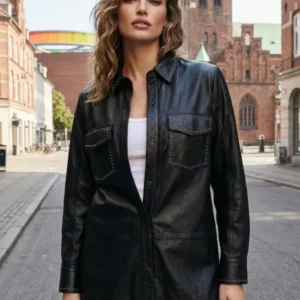 Jincy, 77 cm. - Lammelæder - Dame - Sort