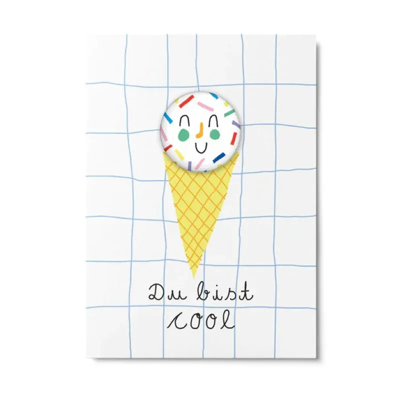 Unter Pinien Button 'Cool Streusel'