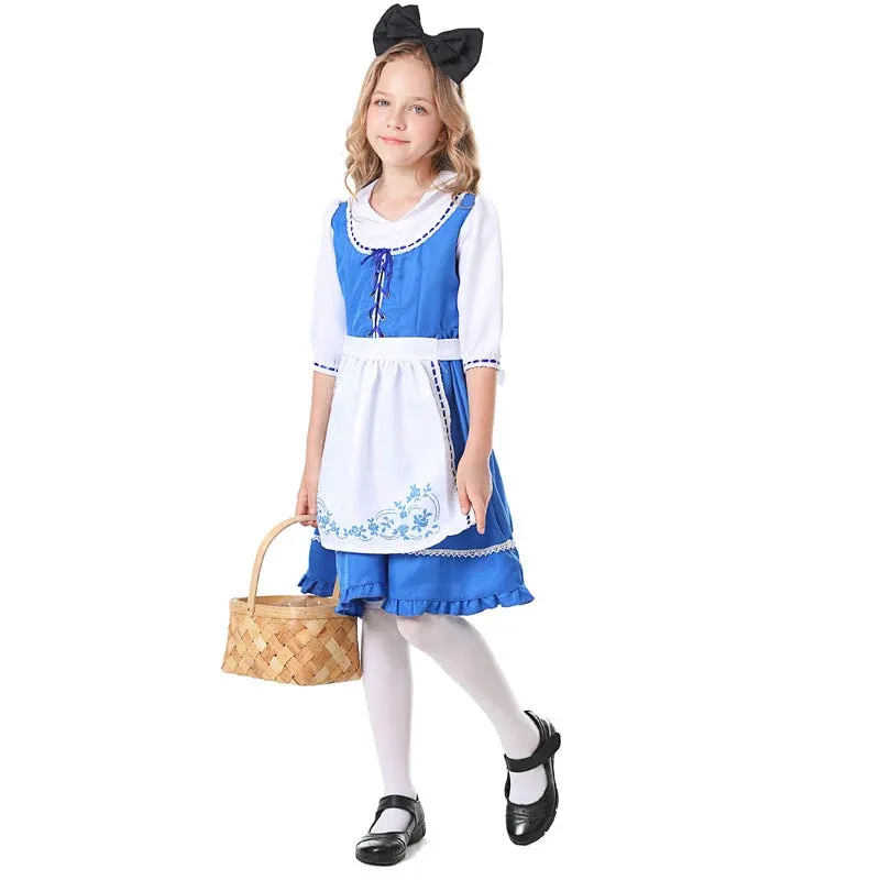 Mädchen Traditionelles Kleid Echo Archiv