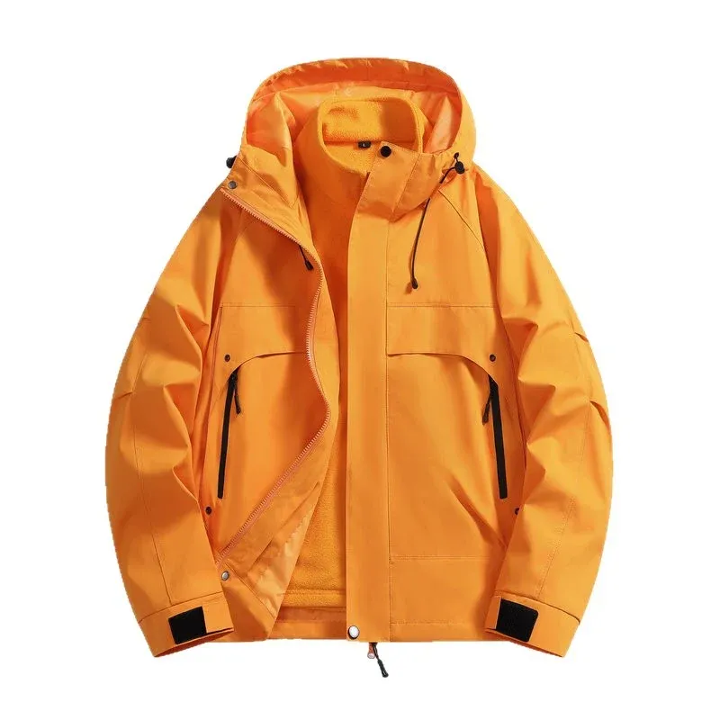 Herren wetterfeste Multifunktionsjacke mit abnehmbarer Kapuze – Taviero