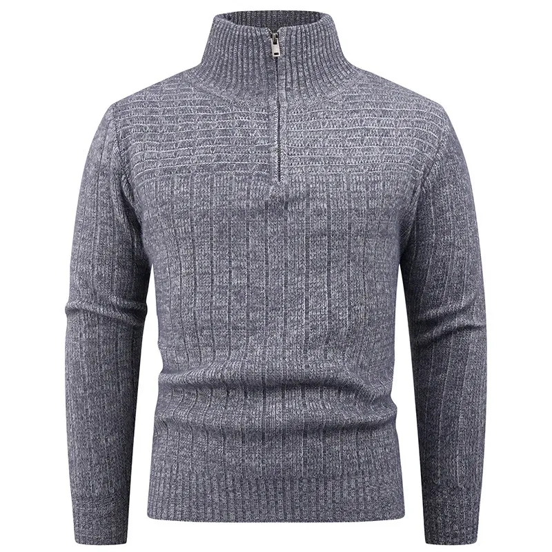 Herren eleganter Rollkragenpullover mit modernem Zopfdesign – Norvane