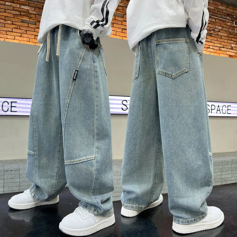Damen oversized Jeans mit einzigartigem Schnitt und tiefen Taschen – Dénora