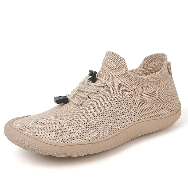 Unisex schlanker Strick-Schlupftrainer mit Zugstopper-Schnürung und ultraflexibler Minimalsohle – Norré