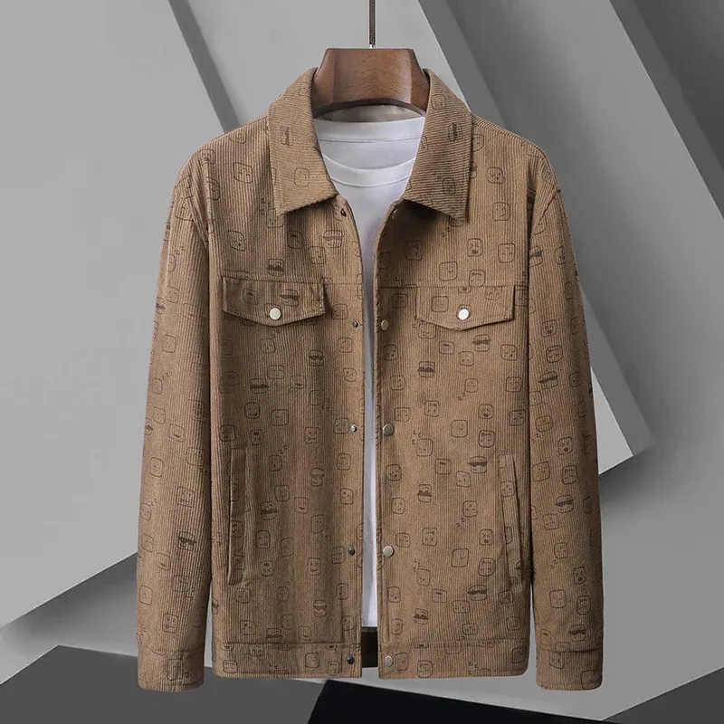 Herren Modische Utility-Jacke mit aufgesetzten Taschen Echo Archiv