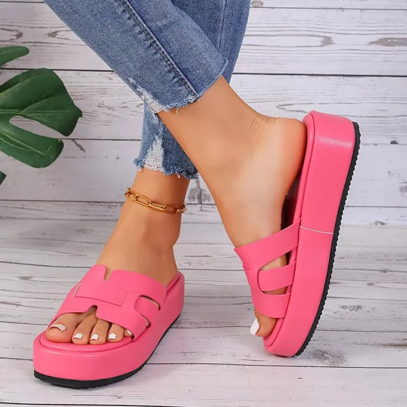 Damen Komfortable Falt-Sandalen mit breitem Riemen und ergonomischer Sohle – Sorelia