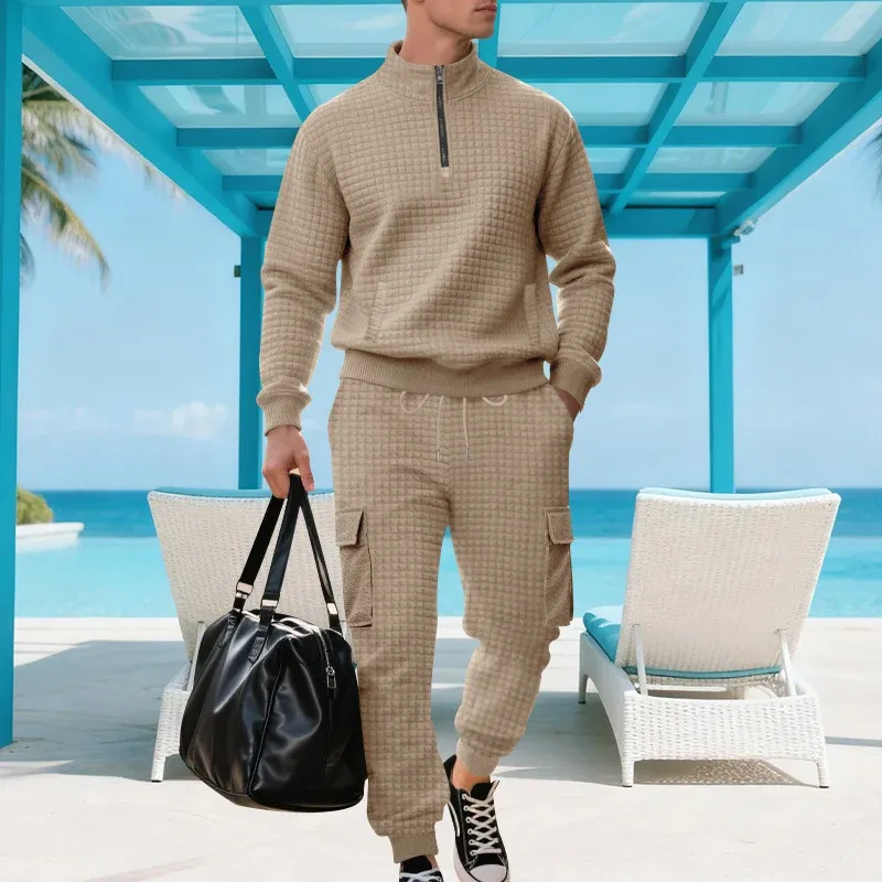 Herren Sportliches Sweatshirt- und Jogginghosen-Set – Veyronis