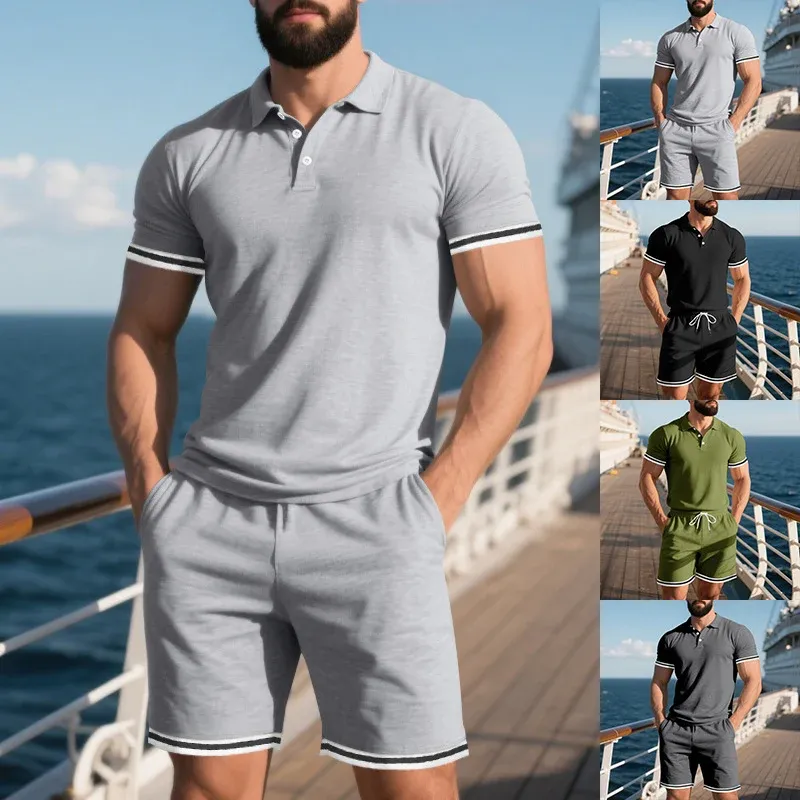 Herren Freizeit-Set mit atmungsaktiven Materialien und modischen Akzenten – Averon
