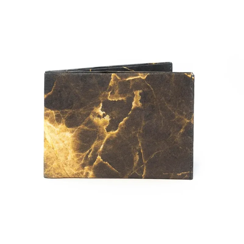 Portemonnaie Big - Marble Black Dark Olive Green Paprcuts