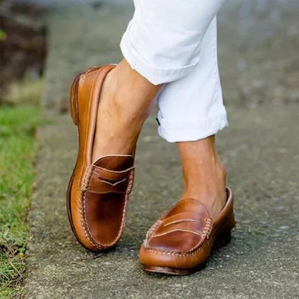 Hochwertige Leder Orthopädische Slipper Bequeme und Unterstützende Damenschuhe – Seravelle