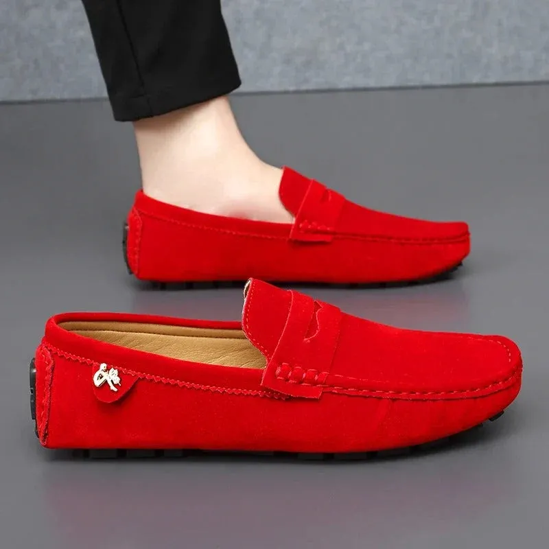 Rutschfeste Wildleder-Halbschuhe – Lioré