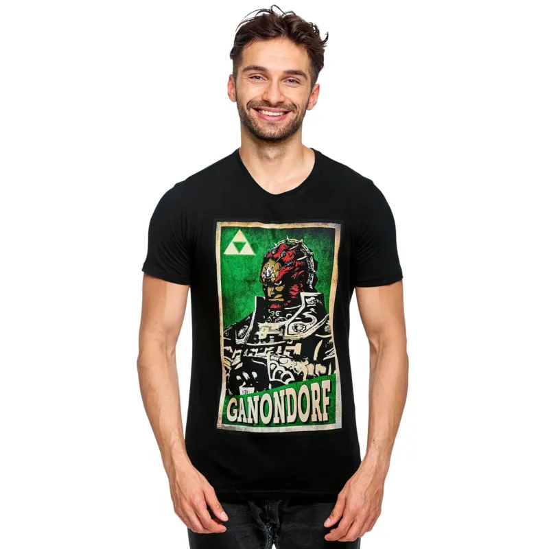 Produktbild Zelda - Ganondorf Propaganda Poster T-Shirt schwarz