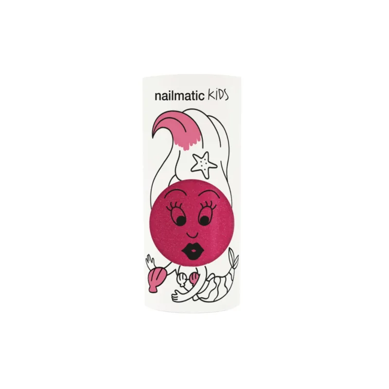 Nailmatic Kids, Nagellack - Sissi – pink glitter Maroon nailmatic